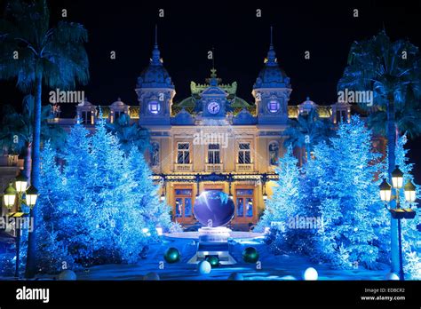 decorations in place du casino monte carlo - monte carlo christmas shopping.